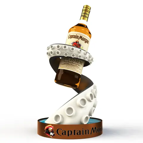Captain morgan bottle display