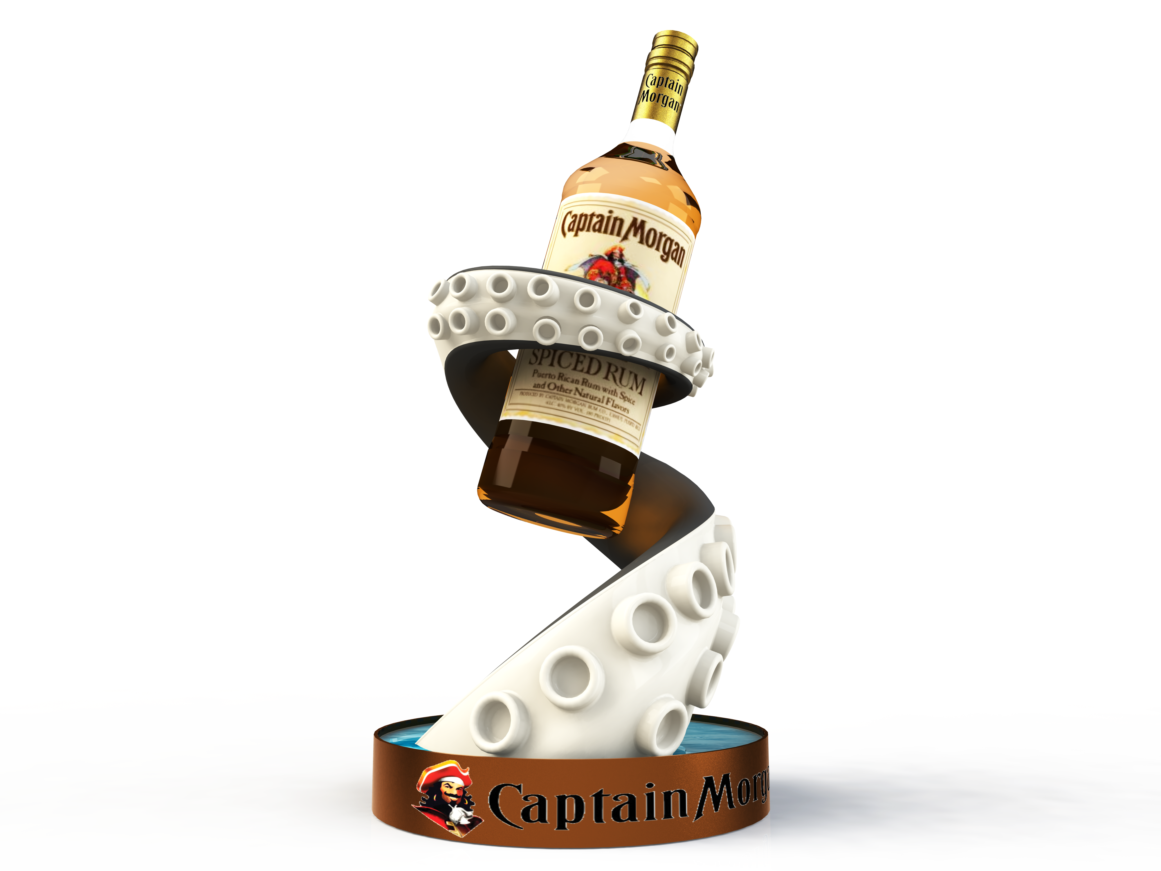 Captain morgan bottle display