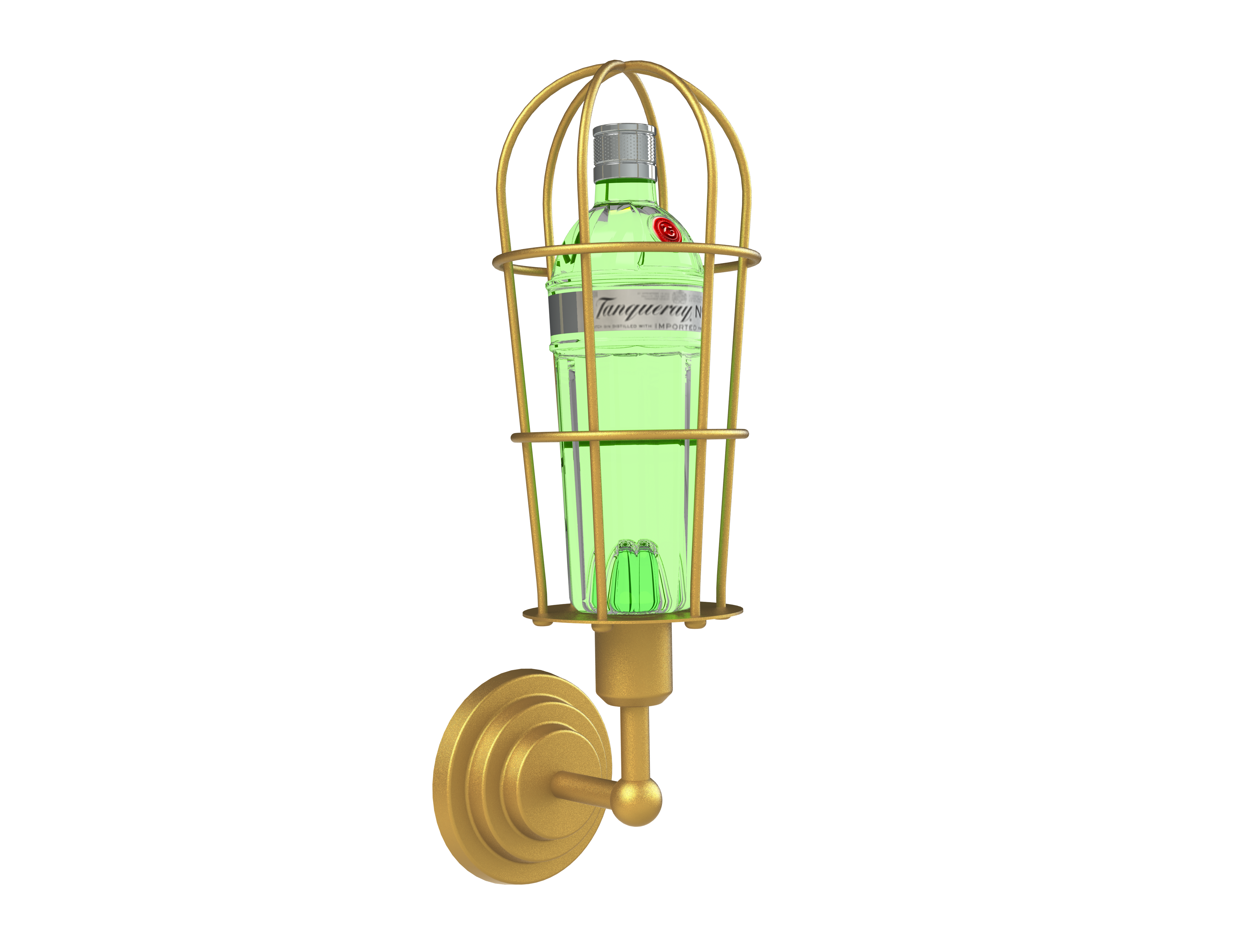 Tanqueray bottle lamp
